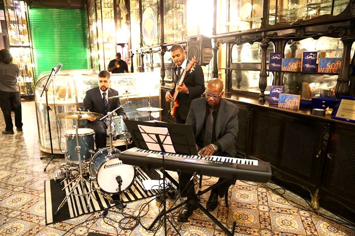 Sunset Jazz instrumental trio setting the ambience at a corporate event