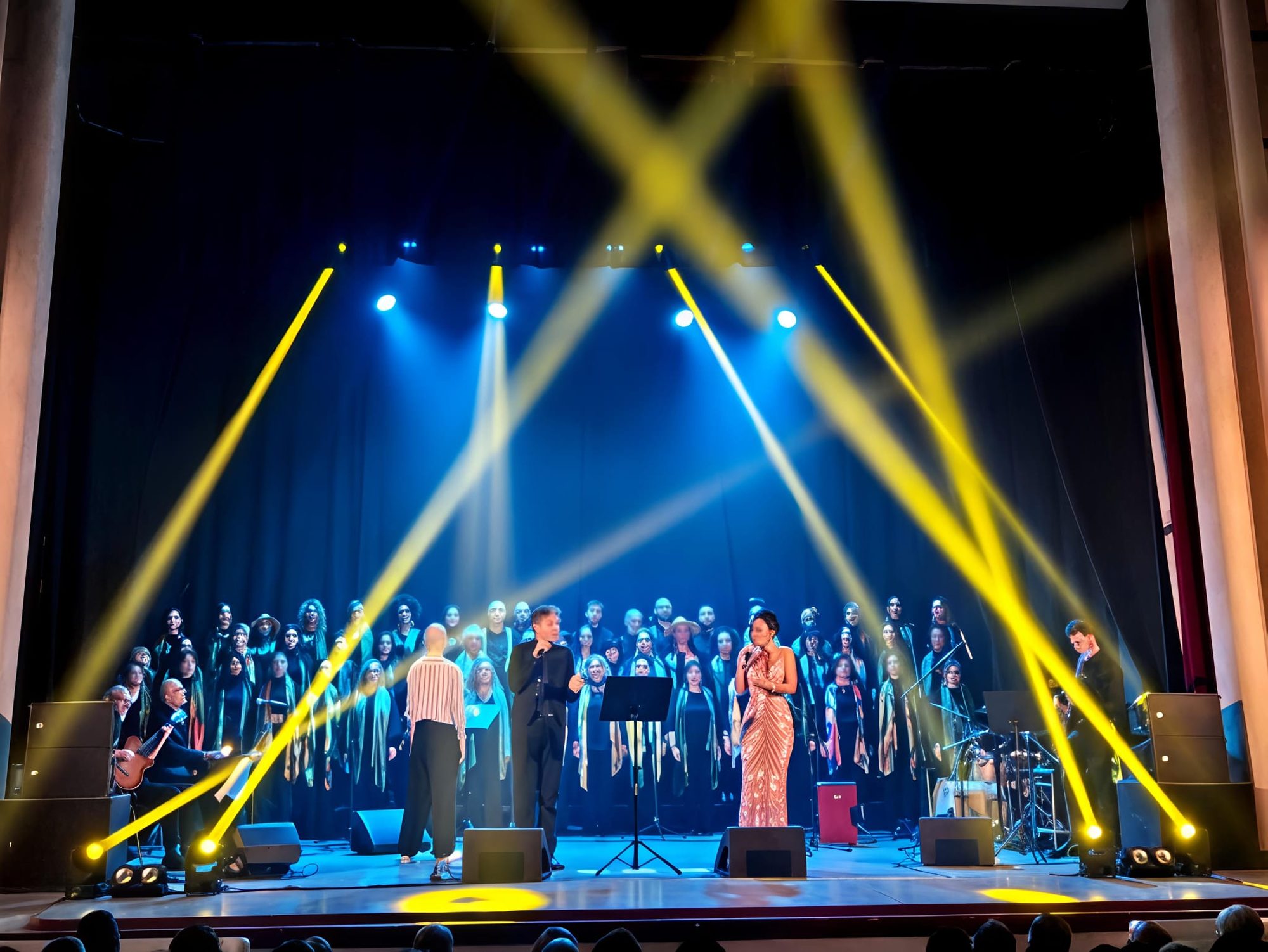 The musicians of Sunset Jazz performing live